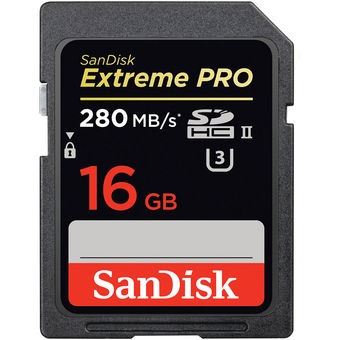 SanDisk SD Extreme Pro SDHC UHS-II Card 16 GB(280MB/s_1867x)