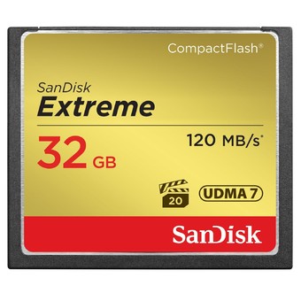 SanDisk CF Extreme UDMA7 Card 32GB (120MB/s 800X)