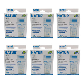 Natur ถุงเก็บน้ำนม แพ็ค 50 ชิ้น (6 แพ็ค )