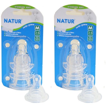 Nature จุกนม Nature Smile ไซส์ M (แพ็ค 6 ชิ้น)