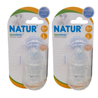 Natur จุกนม biomimic Size L 3อัน/แพ็ค (รุ่น 85187) 2แพ็ค