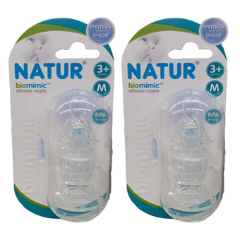 Natur จุกนม biomimic Size M 3อัน/แพ็ค (รุ่น 85186) 2แพ็ค