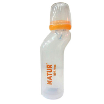 Natur ขวดนม PP ทรงสุขภาพ 8 ออนซ์ (สีส้ม)
