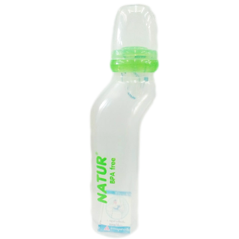 Natur ขวดนม PP ทรงสุขภาพ 8 ออนซ์ (รุ่น 81008) สีเขียว 1 ขวด
