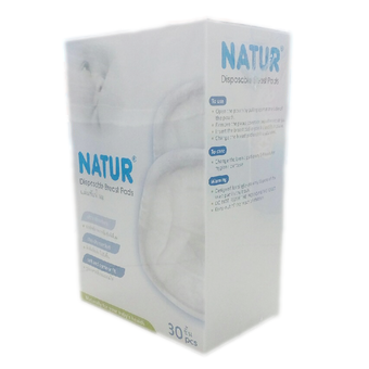 Natur Disposable Breast Pads เนเจอร์ แผ่นซับน้ำนม 30 ชิ้น (1 ชุด)