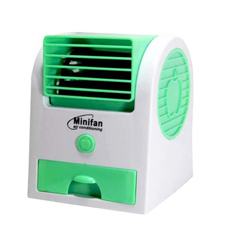 Elit พัดลมแอร์ พัดลมไอน้ำ แบบ USB ขนาดพกพา USB Mini Fan Air Conditioning (Green)
