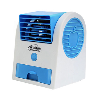 Elit พัดลมแอร์ พัดลมไอน้ำ แบบ USB ขนาดพกพา USB Mini Fan Air Conditioning (Blue)
