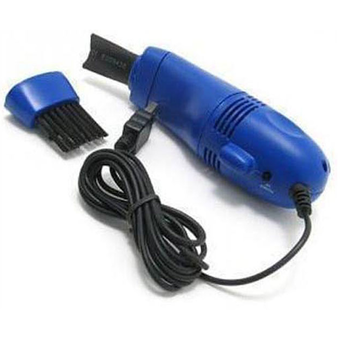 BEST TMALL เครื่องดูดฝุ่นจิ๋วต่อ USB ทำความสะอาดคีย์บอร์ด - Blue