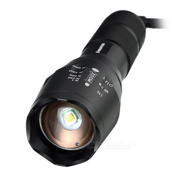 Ultrafire 2200Lm CREE XML T6 LED Zoomable Flashlight Torch 5 Modes ไฟฉาย แรงสูง ซูมได้ แถมอุปกรณ์ครบชุด