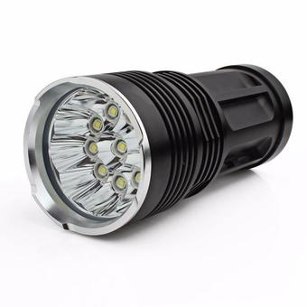 Bigskyie 25000LM 10 x CREE XM-L T6 LED Flashlight Torch 4 x 18650 Hunting Lamp Black free shipping - Intl