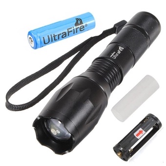 Channy Ultrafire 2200Lm CREE XML T6 LED Zoomable Flashlight Torch 5 Modes with 18650 Battery