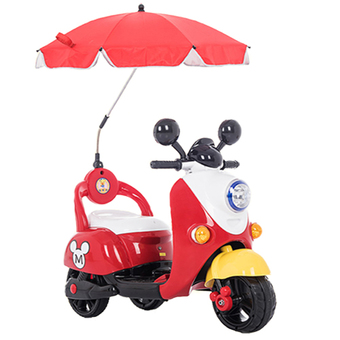 B.B.Kids Fino Micky 3159 มีร่มกางได้ (สีแดง)