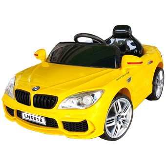 รถเด็กเล่น รถแบตเตอรี่ รถไฟฟ้า รุ่น BMW รุ่น LN5618(สีเหลือง)