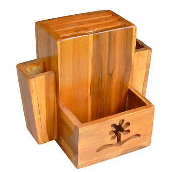 ชั้นวางขวดเครื่องปรุงรส และที่เฉียบมีด เฉียบอุปกรณ์ทำครัว ขนาด 16X25X21 ซม.