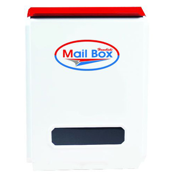 Hanabishi ตู้รับจดหมายลายสกรีนคำว่า MAILBOX รุ่น LT-081W - White