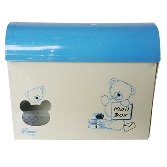 NK Furniline ตู้จดหมาย เหล็ก รุ่น Robin No.518 ลายหมี (สีฟ้า)
