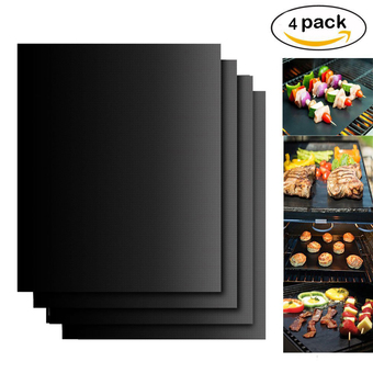 Teflon Nonstick Outdoor Barbecue Baking Grill Mat(4 pcs)
