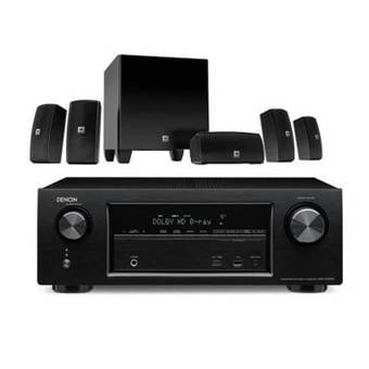 JBL + Denon AVR-X1200 + JBL CINEMA 610 (Black)