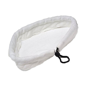 fehiba Washable Replacement Microfiber Steam Mop Pads for Chenille H20 (White)