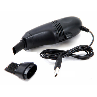 BEST TMALL เครื่องดูดฝุ่นจิ๋วต่อ USB ทำความสะอาดคีย์บอร์ด-Black