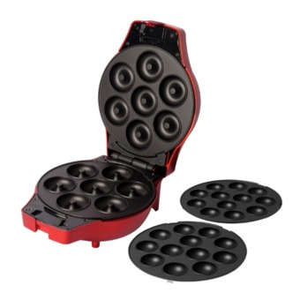 FRY KING เครื่องทำโดนัทมินิ-เค้กป๊อป 800w. รุ่น FR-C4 (สีแดง)