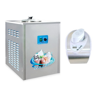 Quigg เครื่องทำไอศครีมมีคอมเพรสเซอร์ในตัว 1.5 ลิตร - Stainless + Bingzhele เครื่องทำไอศกรีม ขนาด 6 ลิตร รุ่น BQL-12Y