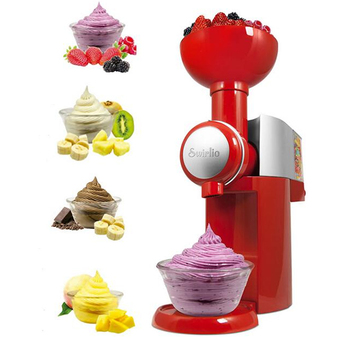 Spint เครื่องทำไอศครีม โยเกิร์ตและผลไม้ Swirlio รุ่น Big Boss (สีแดง)