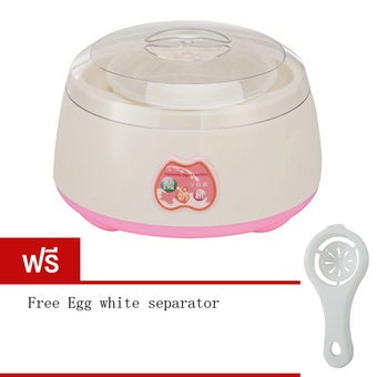 Tmall เครื่องทำโยเกิร์ต Portable Automatic Fruit Yogurt Maker Plastic liner (Pink) Free Egg white separator