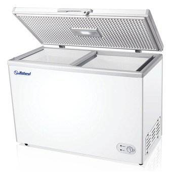 NATURAL ตู้แช่เย็น/แช่แข็ง ฝากระจก+ฝาทึบ 418 ลิตร รุ่น NFTG-4418 )