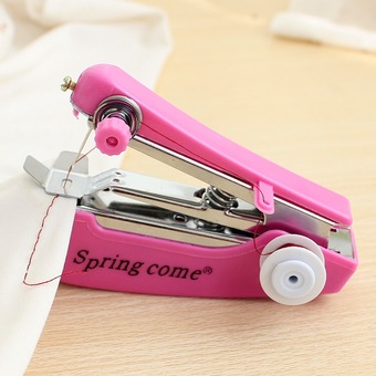 Kira จักรเย็บผ้ามือถือ ขนาดพกพา Mini Handheld Sewing Machine - pink