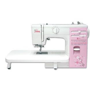 JANOME จักรเย็บผ้าชนิดกระเป๋าหิ้ว รุ่น ( OMJ423S2 - White - Pink )