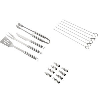 Spirit 18 Piece Extra Strong Stainless-Steel BBQ tools Grilling Tool Set