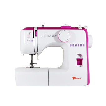 ASWIN Sewing Machine จักรเย็บผ้ากระเป๋าหิ้ว 4 เส้น รุ่น Bl4-434d - Pink/White