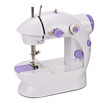 landor Portable Sewing Machine with Foot Pedal and Light, Double Thread Double Speed (US Plug) - Intl