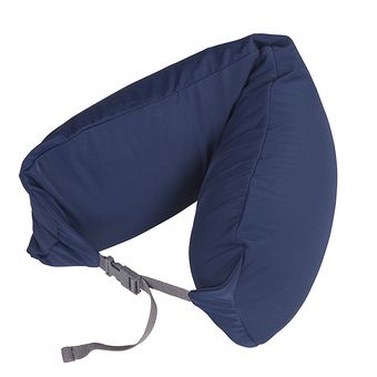 Vivigift Muji style Neck Pillow หมอนรองคอ (สีน้ำเงิน ผ้ายืดไลก้า lycra)