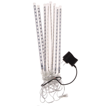 30cm 144 Light Meteor Shower Rain 8 Tubes Snowfall Tree Garden