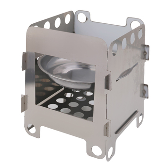 S &amp; F Stainless Steel Wood Burning Stove for Outdoor Survival Camping Picnic