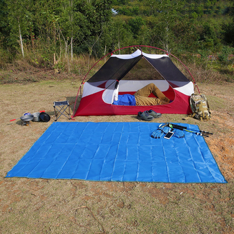 150*220CM Outdoor Beach Blanket Moistureproof Mat Camping Picnic Floor Pad Sky Blue