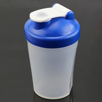 Smart Sports 400ml Cup Shaker Protein Blender Drinking Bottle – Blue