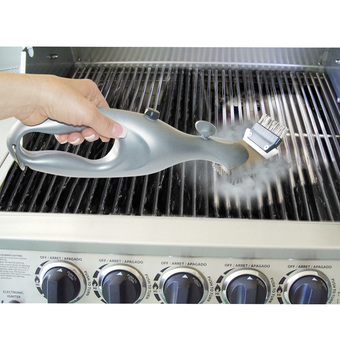 Best Barbecue Grill Cleaner with steel teeth Brush ABS Handle BBQ Cleaning Brush Tools Gray Grilling Accessories Bbbq grill Brush - Intl
