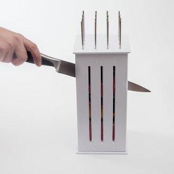 Portable BBQ Skewers Kabob Tool Meat Splitter Easily Cleaned Barbecue Tools With 30 stickers