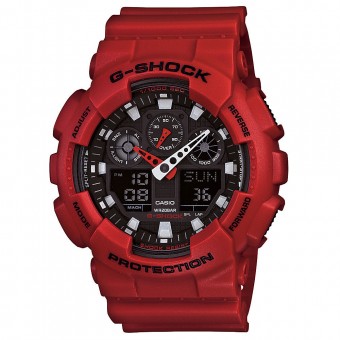 Casio G-shock นาฬิกาผู้ชาย สายเรซิ่น รุ่น GA-100B-4ADR