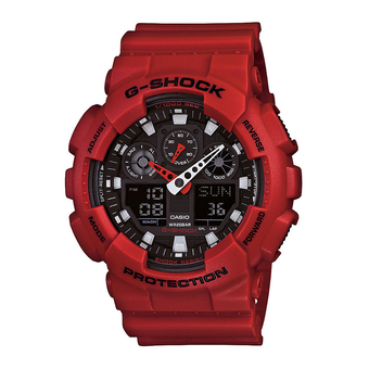 Casio G-Shock นาฬิกาข้อมือผู้ชาย รุ่น Ga-100B-4Adr (Red)