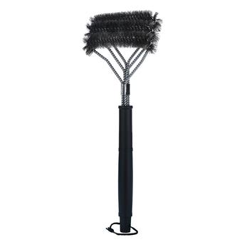 zoowop 16Inch BBQ Grill Brush 3 in 1 Druable Stainless Steel Barbecue Grill Cleaning Brush