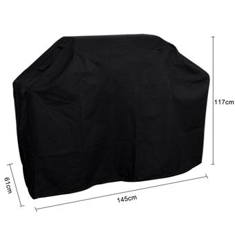 xupei Barbeque Gas Grill Gover Heavy Duty Premium Grill Cover 57 Inch Waterproof for Weber, Holland, Jenn Air, Brinkmann and Char Broil (Black)