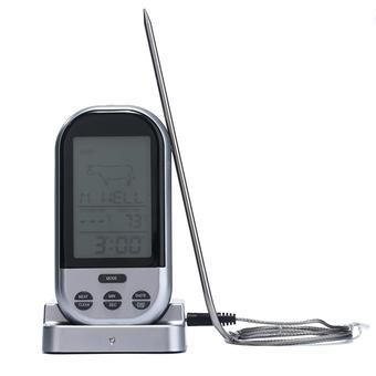 weizhe Long Range Wireless Digital Food Thermometer Timer for Oven,Grill,BBQ,Home Cook