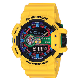 Casio G-Shock นาฬิกาข้อมือผู้ชายสาย เรซิ่นสีเหลือง รุ่น GA-400-9A / ประกัน 1 ปีCMG
