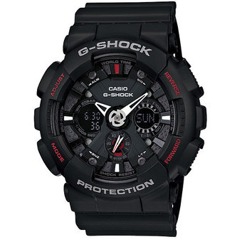 Casio G-shock นาฬิกาข้อมือผู้ชาย สีดำ สายเรซิ่น รุ่น GA-120-1ADR (ประกัน cmg)