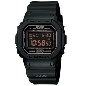 Casio G-Shock DW-5600MS-1 นาฬิกาผู้ชาย สายยาง