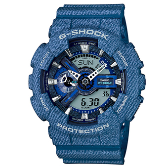 Casio G-Shock นาฬิกาข้อมือผู้ชาย สายเรซิ่น รุ่น GA-110DC-2A - สีน้ำเงิน